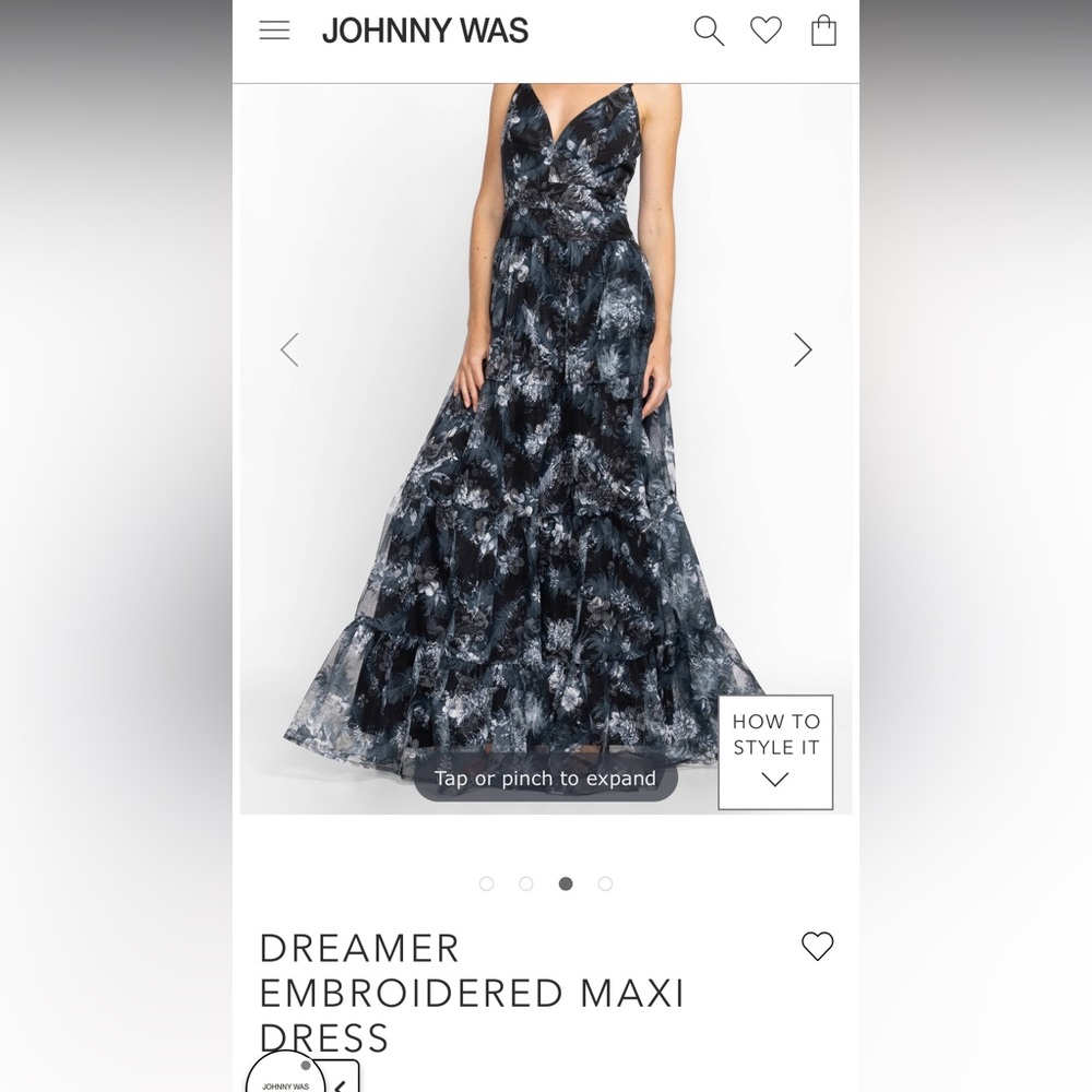 Beautiful Johnny was maxi dress